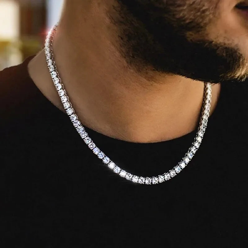 Diamond tennis necklace