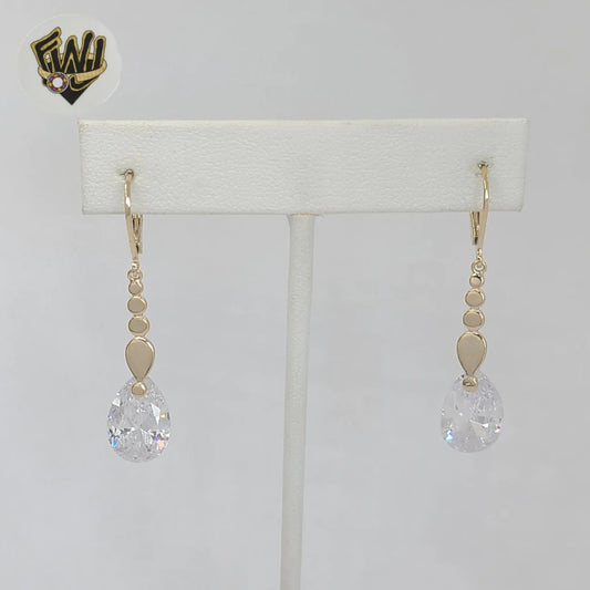 Gold laminate dazzle earrings