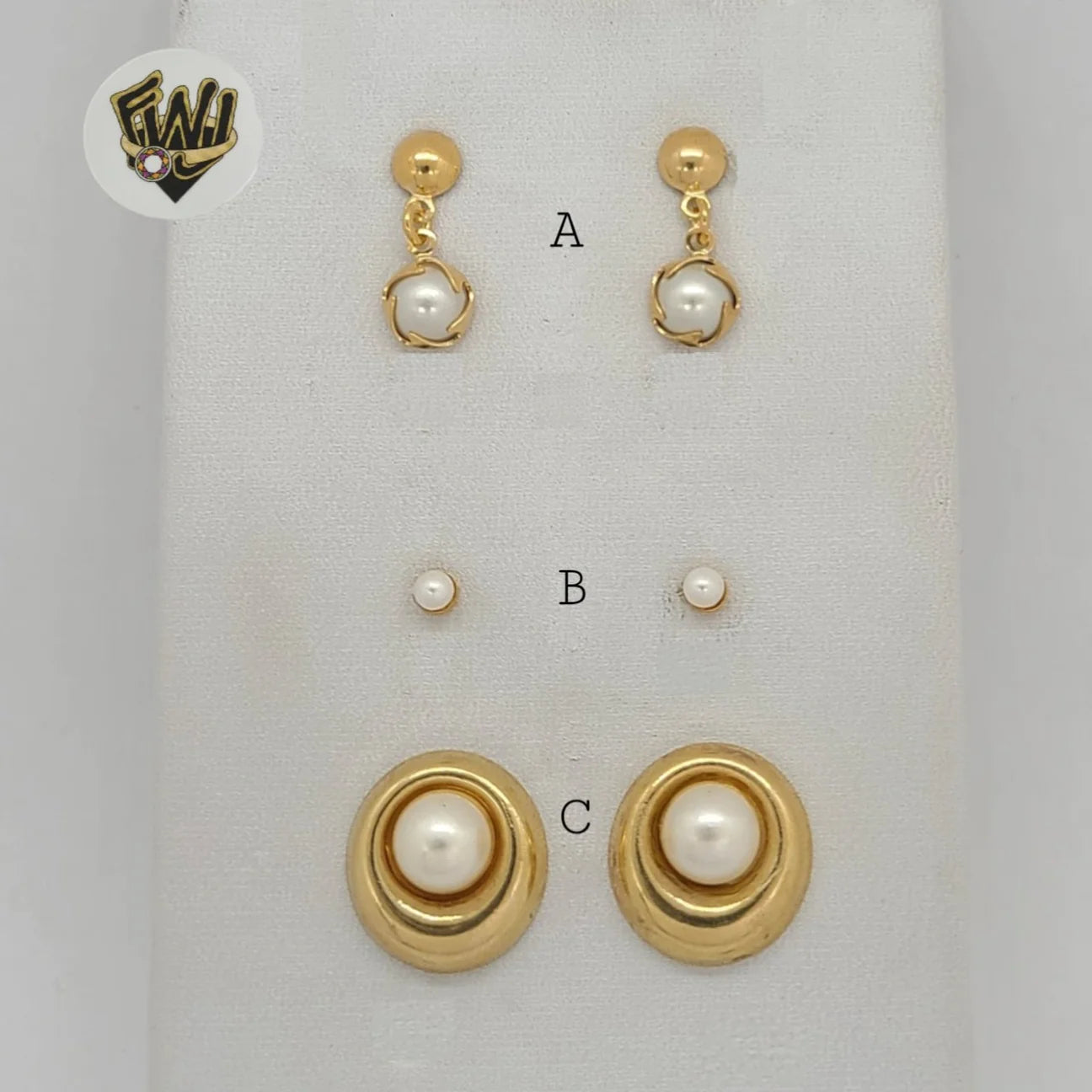 Gold Laminate - Studs Earrings