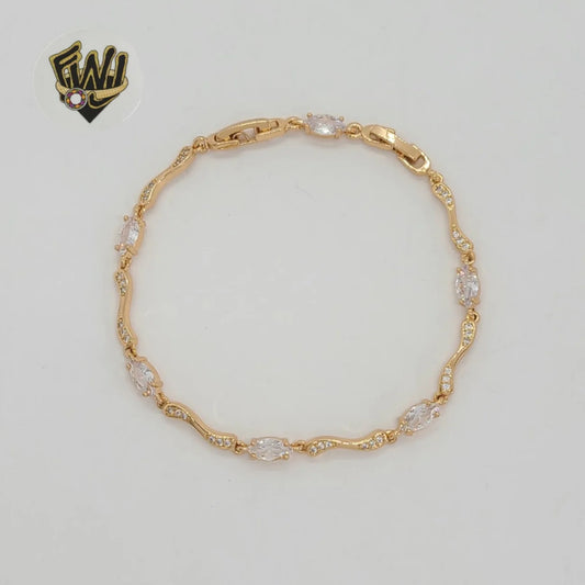 Gold Laminate - 4mm Zircon Bracelet -