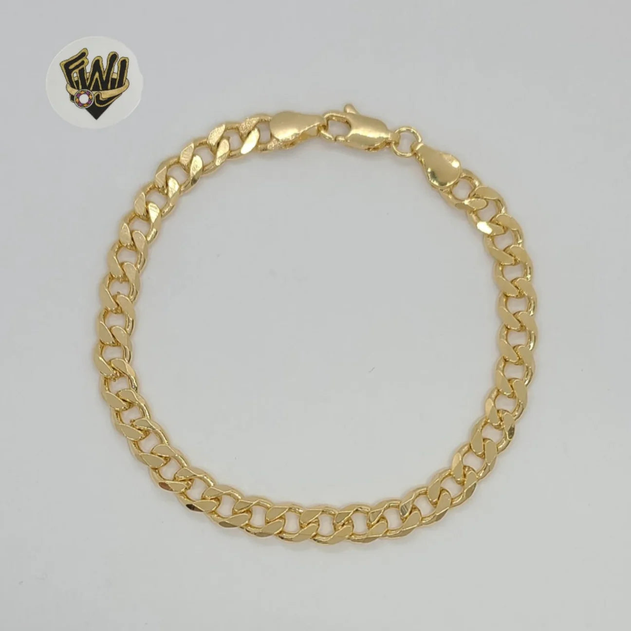 Gold Laminate - 6mm Curb Link Bracelet - “7”