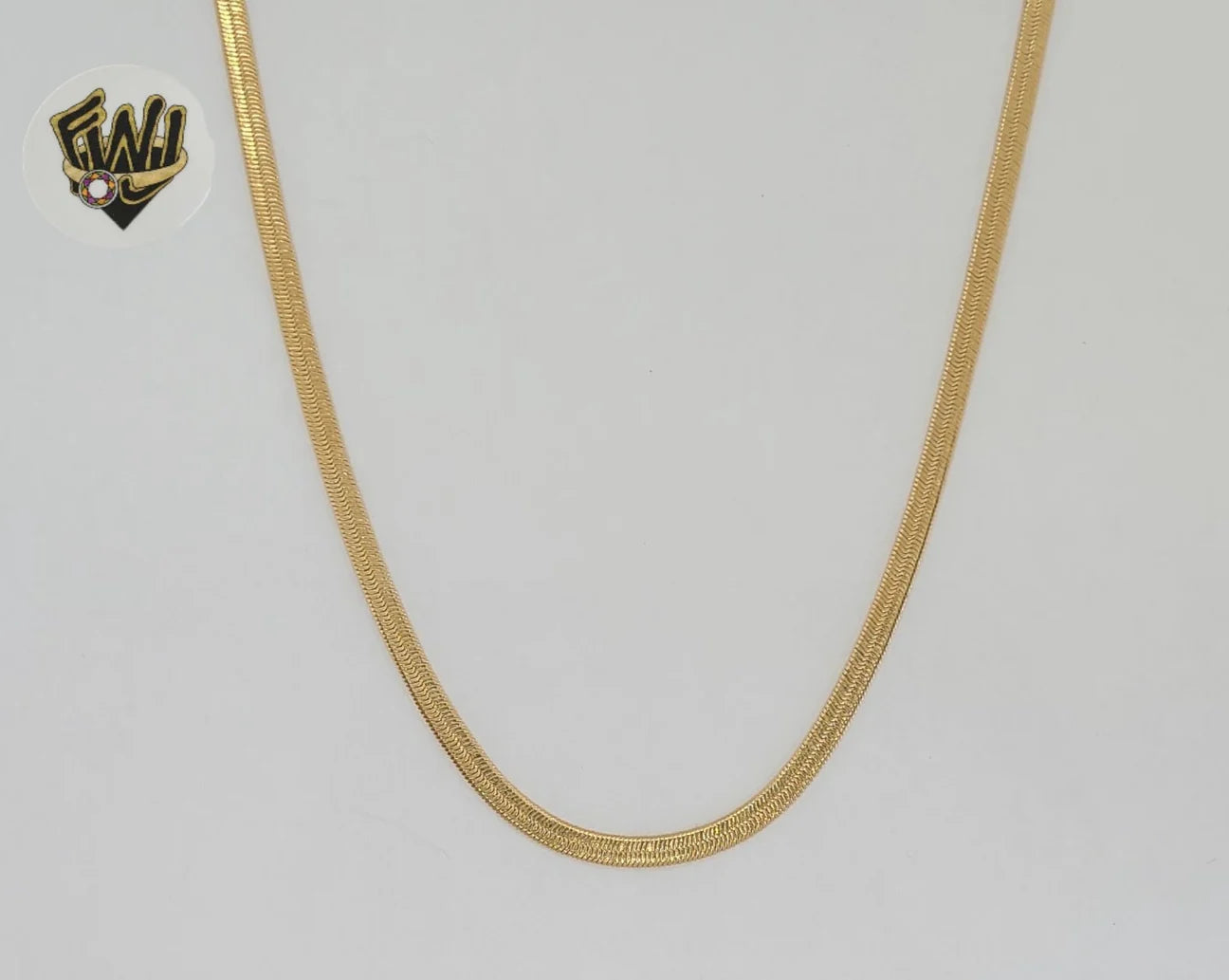 Gold Laminate - 3mm Herringbone Link Chain