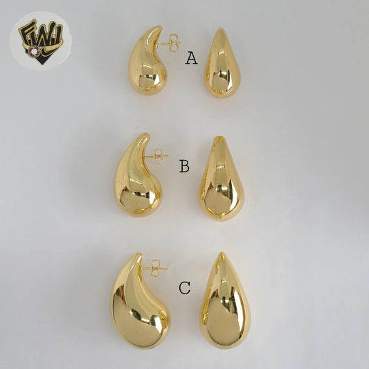 Gold Laminate - Chunky Drop Earrings -